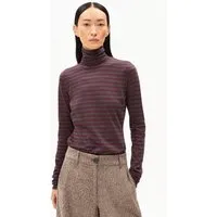 ARMEDANGELS ARMEDANGELS GRAZILIANAA STRIPES Damen Longsleeve aus Bio-Baumwolle, Dark cranberry-dark steel, – Produktbild 1 von 1