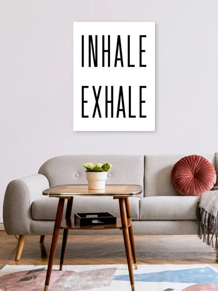 Photocircle Photocircle Poster / Leinwandbild - Inhale Exhale No6 – Produktbild 2 von 4