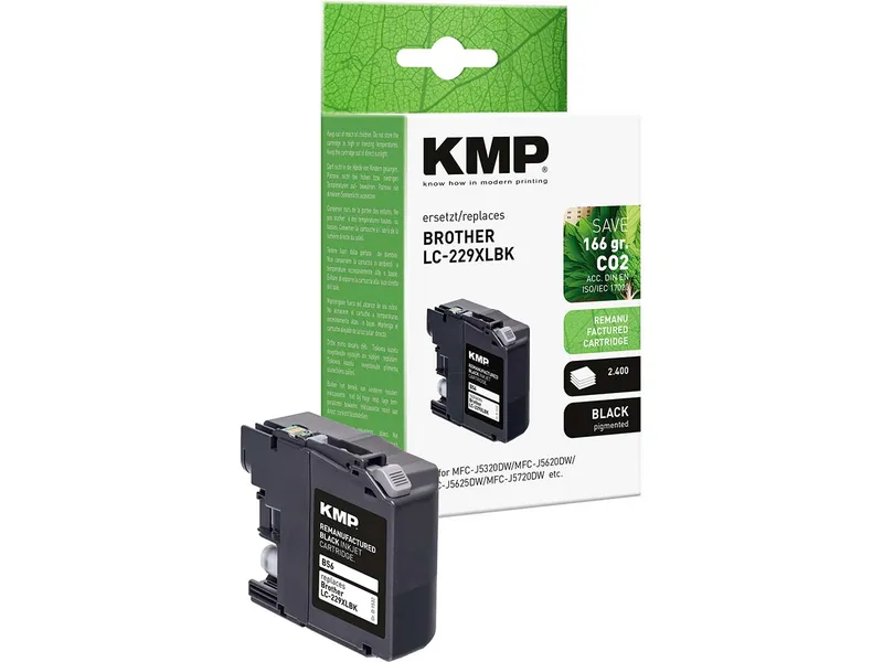 KMP KMP Tintenpatrone ersetzt brother LC229XLBK schwarz – Produktbild 1 von 1
