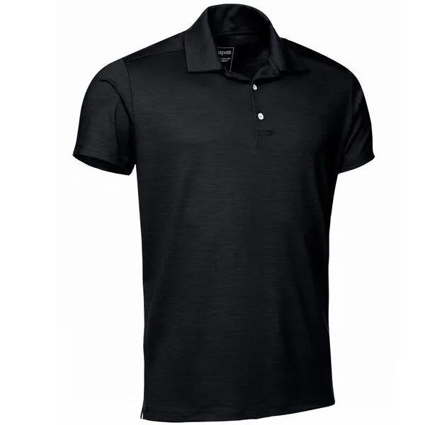 Kaipara - Merino Sportswear Kaipara - Merino Sportswear URBAN Merino Poloshirt Herren Kurzarm Regular 200, Black, – Produktbild 2 von 3