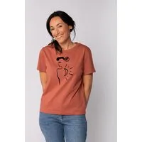 watapparel watapparel T-Shirt Frauen Self love, Heritage brown, – Produktbild 1 von 1