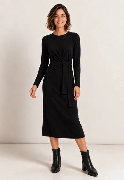 LANA Organic LANA Organic Baumwollkleid, Modell June, Schwarz, – Produktbild 1 von 4