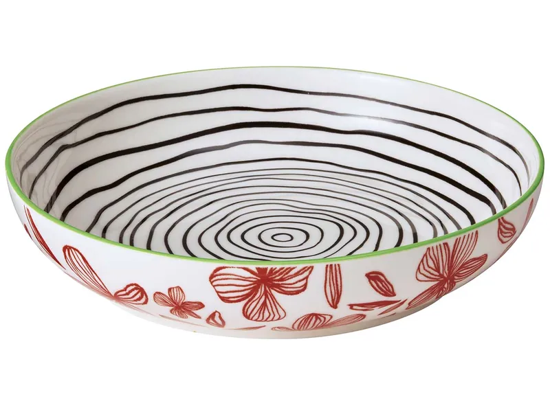 cilio cilio Schale "AMICI" aus Porzellan mit Dekor, H 4,5 cm, Ø 21,5 cm, Floral – Produktbild 1 von 1