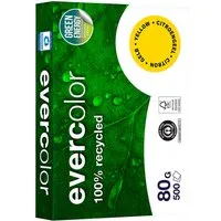 Clairefontaine 500 Blatt Clairfontaine Farbiges Recycling-Kopierpapier 'Evercolor' Gelb, 80g, DIN A4 – Produktbild 1 von 1