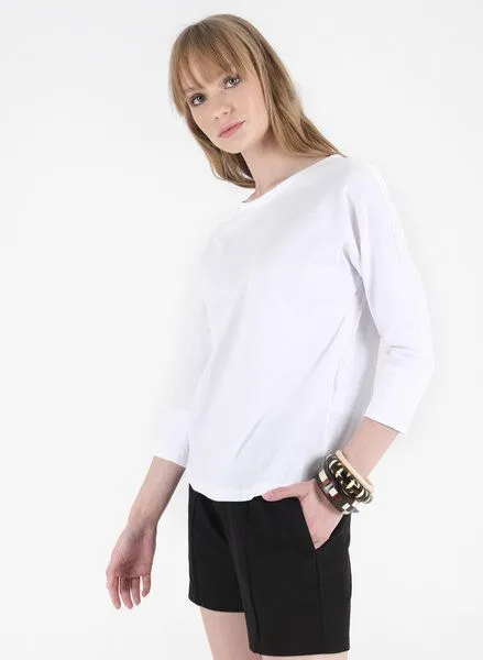ORGANICATION ORGANICATION Langarmshirt aus Bio-Baumwolle, Weiß(white), – Produktbild 3 von 4