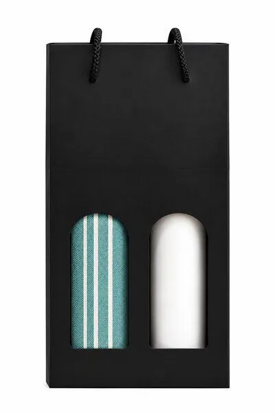 Sandiik Sandiik Allrounder Tuch Geschenke Set mit Thermoflasche, Grün, – Produktbild 2 von 4
