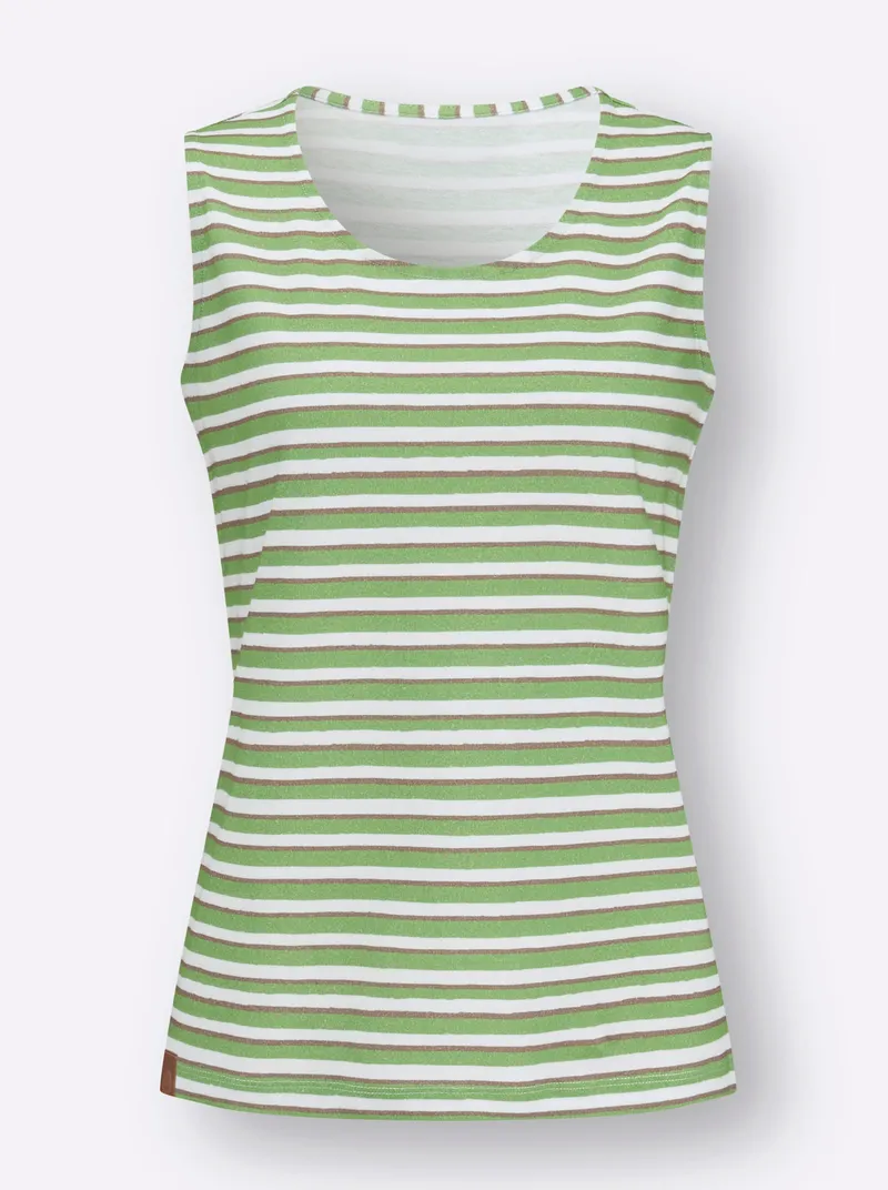 Witt Ringelshirt apfel-weiß-geringelt, Apfel-weiß-geringelt, – Produktbild 1 von 2