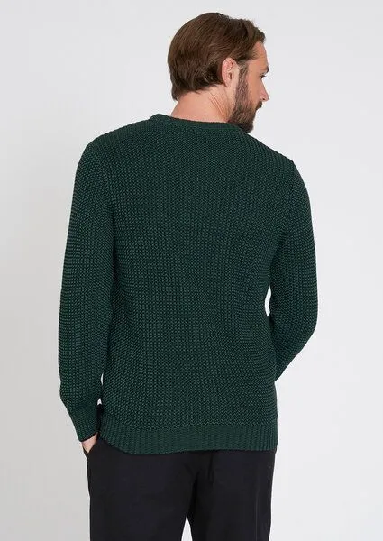 recolution recolution Crew Neck #MOULINE, Dark green / black, – Produktbild 3 von 4