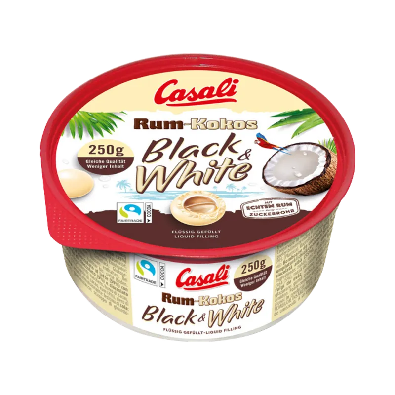 Casali Casali Rum-Kokos Dragees Black & White, 250g – Produktbild 1 von 1