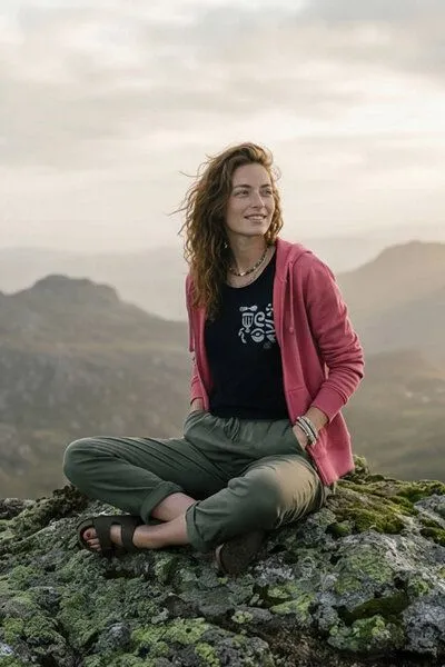 KOKOworld KOKOworld Kapuzenjacke Goa-Zip, Pink sun&soil (rosa), – Produktbild 4 von 4