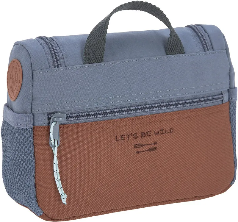 Lässig Lässig Kulturbeutel Adventure, Tractor, Mini Washbag, zum Aufhängen, PETA-approved vegan, Blau|braun, – Produktbild 3 von 5