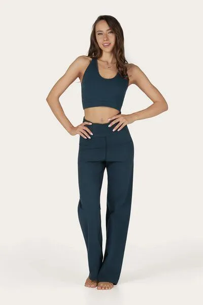 Urban Goddess Urban Goddess Weite Yogahose Agni - Bio-Baumwolle, Orion (blau), – Produktbild 4 von 4