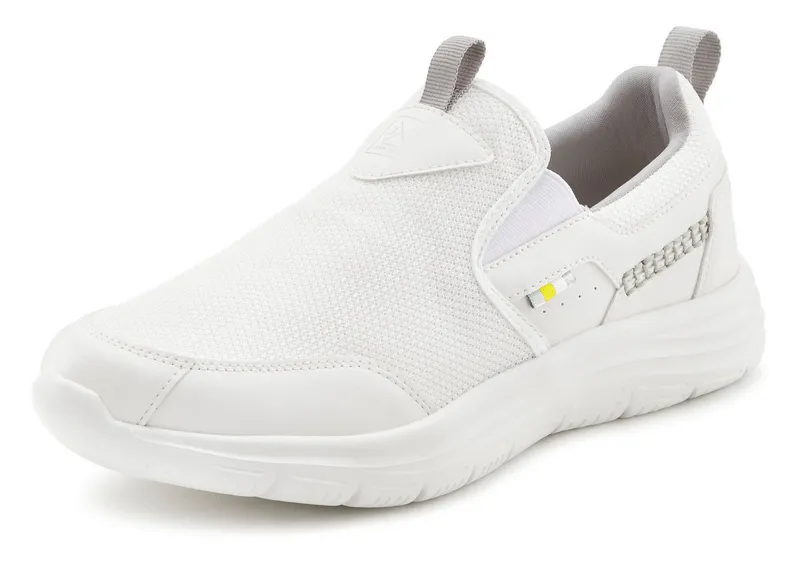 John Devin John Devin Freizeitschuh, Halbschuh, Slipper, Turnschuh, Slip-On-Sneaker Sneaker zum Reinschlüpfen Unisex VEGAN, Weiß, – Produktbild 1 von 5