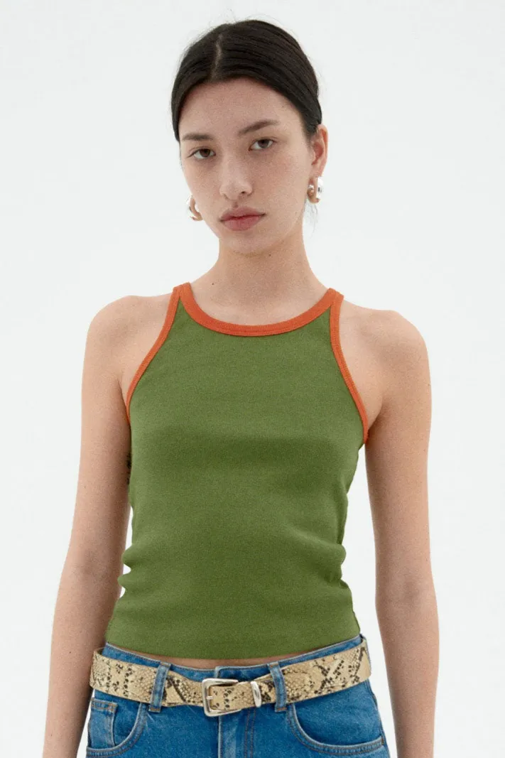 thinking mu Thinking MU Damen vegan Top Harriet Contrast Grün, Grün, – Produktbild 2 von 2