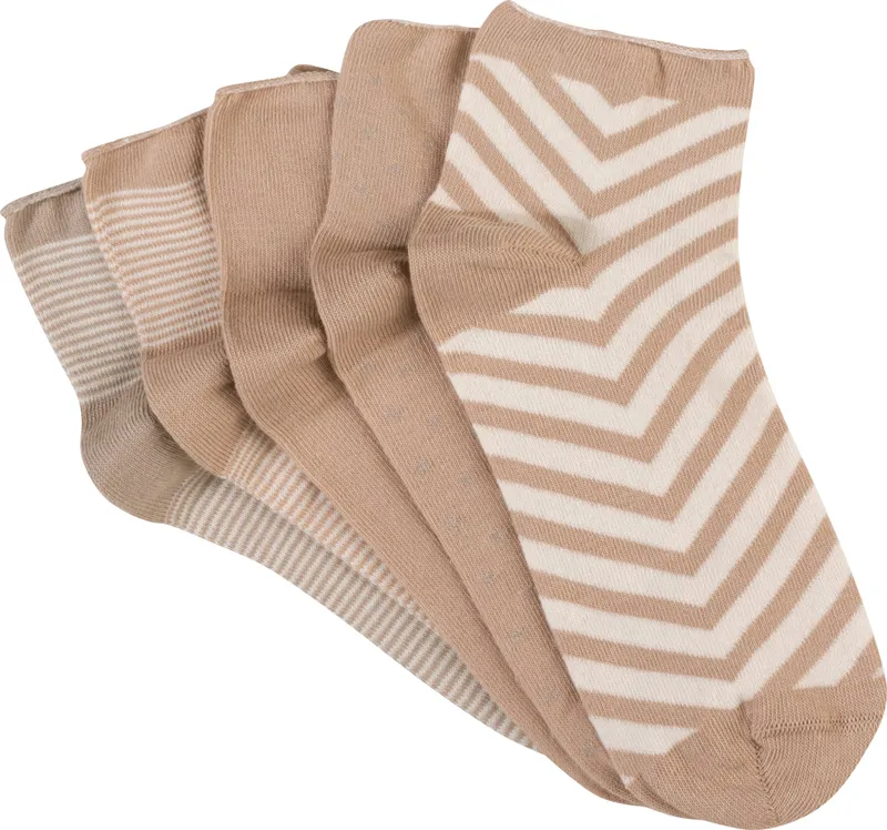 wäschepur Damen-Sneakersocken, Camel-gemustert, – Produktbild 3 von 3