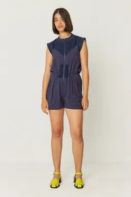 SKFK SKFK Damen vegan Jumpsuit Short Irati Marineblau – Produktbild 1 von 1