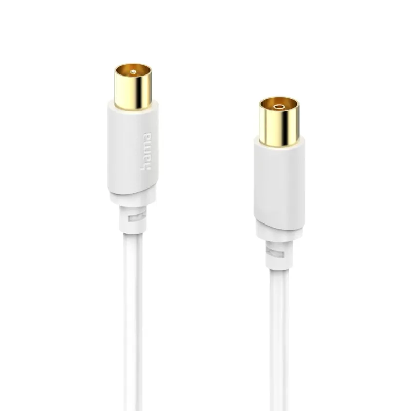 Hama Hama Antennen-Kabel, Koax-Stecker - Koax-Kupplung, vergoldet, 3,0 m, 120 dB – Produktbild 1 von 3