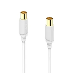 Hama Hama Antennen-Kabel, Koax-Stecker - Koax-Kupplung, vergoldet, 5,0 m, 120 dB – Produktbild 1 von 1