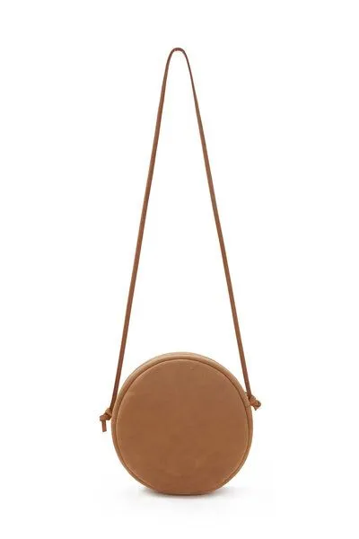 ELEKTROPULLI Runde Schultertasche RUT aus Leder von ElektroPulli, Braun, – Produktbild 3 von 3