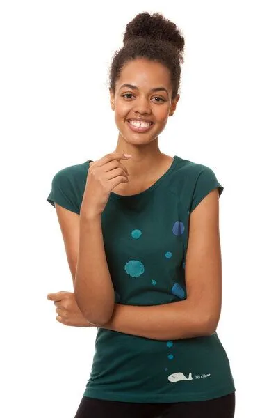 FellHerz FellHerz Walgesang Cap Sleeve, Dunkelgrün, – Produktbild 2 von 4
