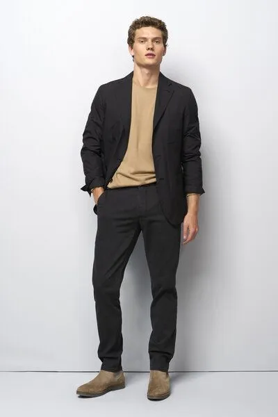 M 5 BY MEYER M 5 BY MEYER Sportliche Chino in Micro Struktur, Grau (charcoal), – Produktbild 4 von 8