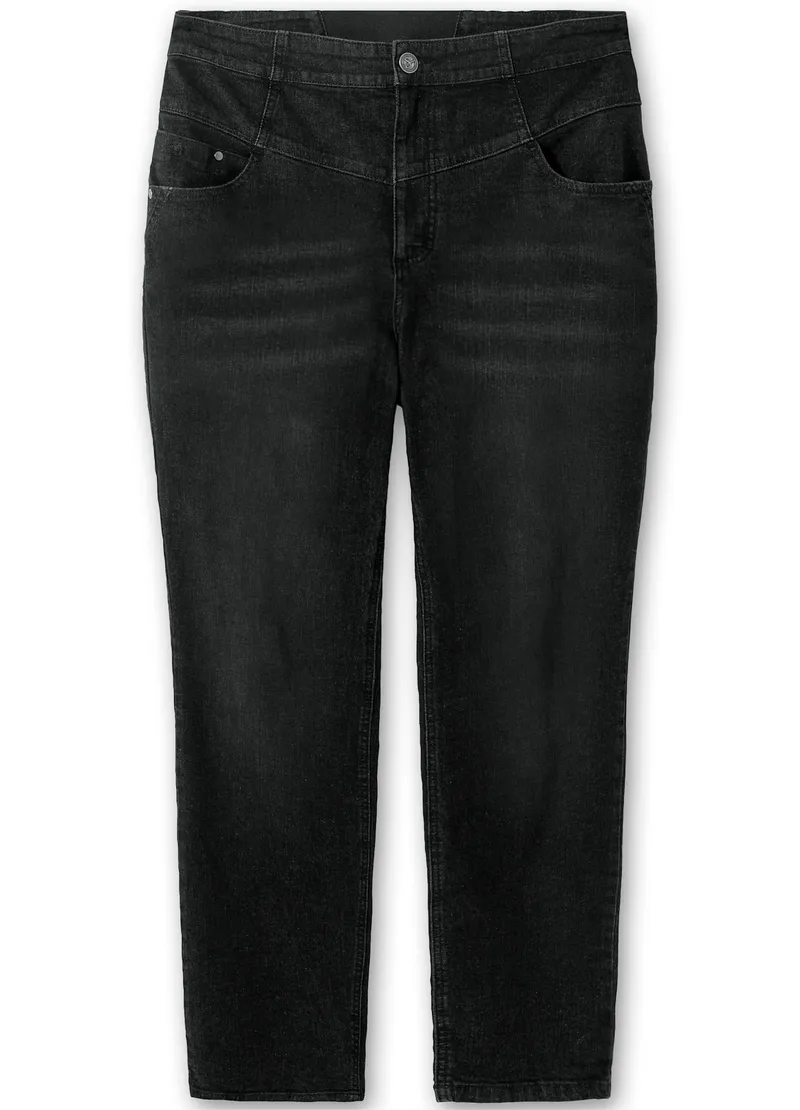sheego High-waist-Jeans black denim, Black denim, – Produktbild 2 von 2