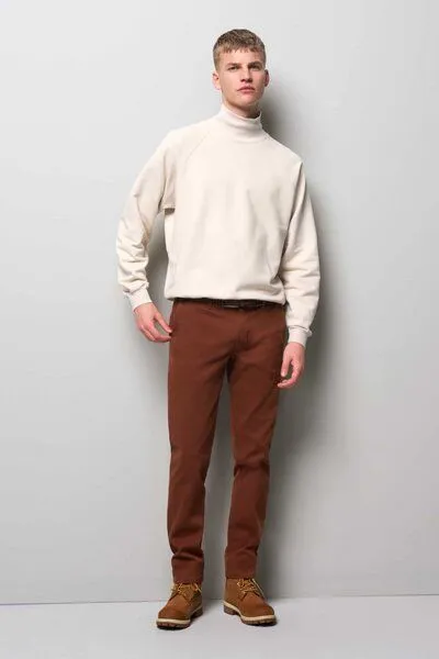 M 5 BY MEYER M 5 BY MEYER MIKROSTRUKTUR SUPER-STRETCH CHINO, Rot (kupfer), – Produktbild 1 von 4