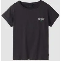 recolution Damen T-Shirt aus Bio-Baumwolle - CAYENNE MORE AMORE - recolution, Black (schwarz), – Produktbild 1 von 1