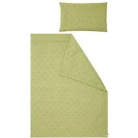 loud proud loud + proud Kinder Jersey Bettwäsche-Set 100 x 135cm, GOTS-zertifiziert, Avocado(grün), – Produktbild 1 von 1