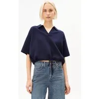 ARMEDANGELS ARMEDANGELS Damen vegan Pullover Compact Polo Gestrickt Blau – Produktbild 1 von 1