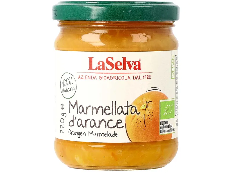 LaSelva LaSelva Bio-Orangen-Marmelade, 220 g – Produktbild 1 von 1