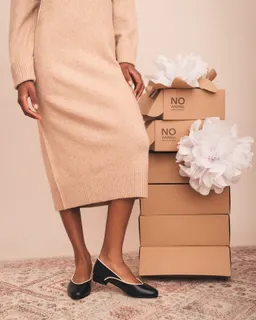NAE NAE Damen vegan Ballerinas Isla Schwarz – Produktbild 1 von 1