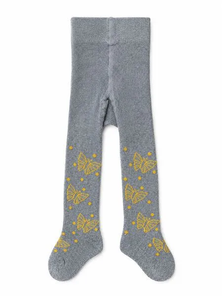 grödo grödo Baby-Strumpfhose Schmetterlingsmotiv Bio Baumwolle Elasthan, Coke, – Produktbild 1 von 2