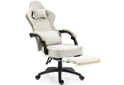 Dowinx Gaming-Stuhl Stoff mit Taschenfederkissen, Gaming Sessel mit Fußstütze, Ergonomischer Bürostuhl – Produktbild 1 von 1
