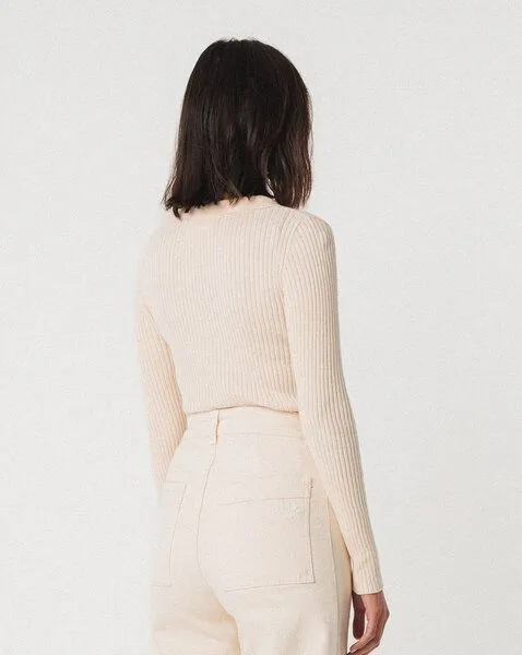 SKFK SKFK Ariza Longsleeve - aus Bio-Baumwolle, Cream (weiss), – Produktbild 4 von 4