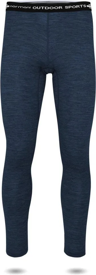 normani Thermounterhose Herren Merino Unterhose Sydney Thermounterwäsche Funktionshose Lang Baselayer Leggins Ski-Winterhose, Blau, – Produktbild 2 von 4