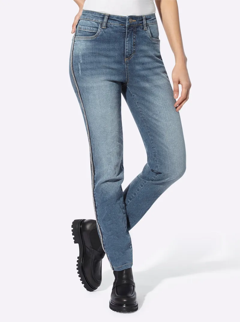 heine Jeans blue-stone-washed, Blue-stone-washed, – Produktbild 1 von 3