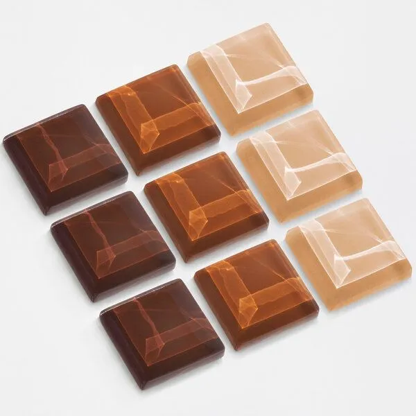 ALEXASCHA ALEXASCHA Magnet Set aus Upcycling Glas • 9 starke Magnete für den Kühlschrank • ideal zum Verschenken, Wüstenwind, – Produktbild 1 von 4