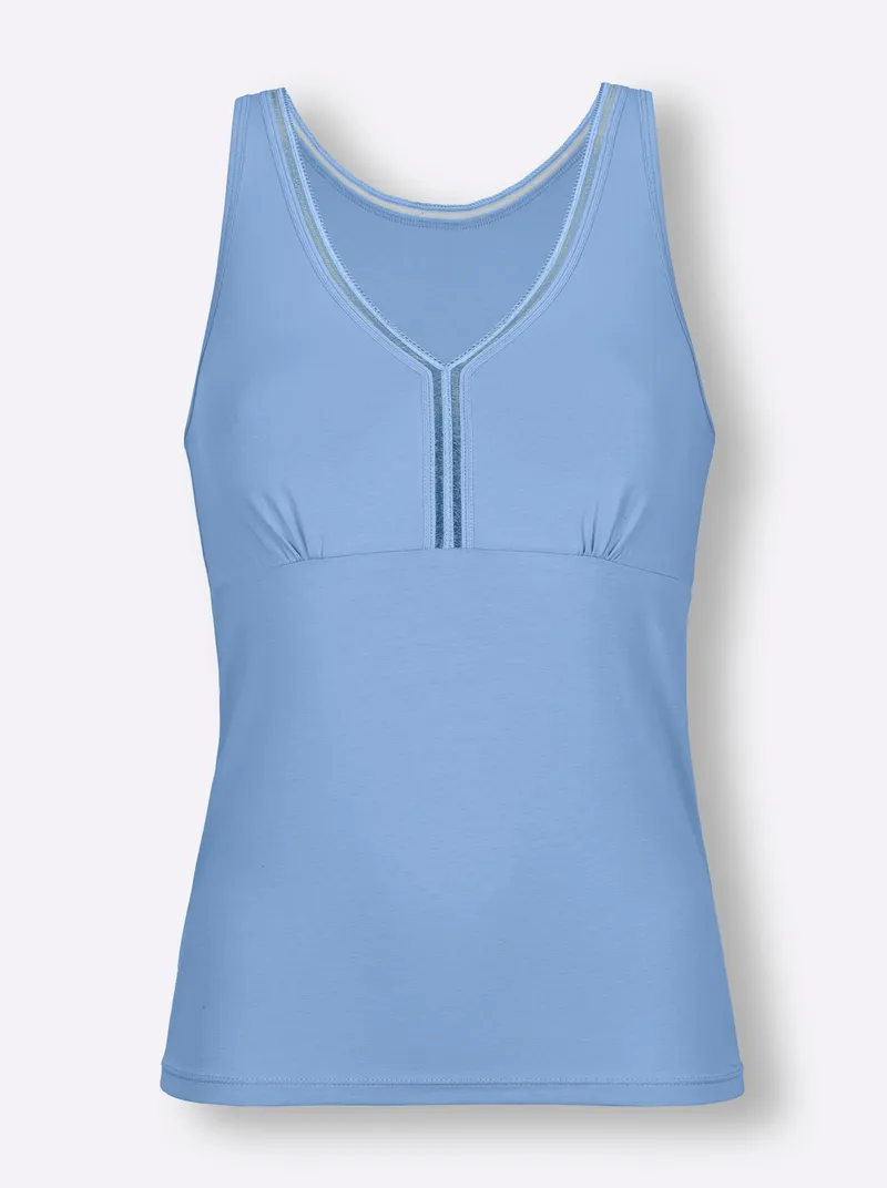 wäschepur BH-Hemd himmelblau, Himmelblau, – Produktbild 1 von 2