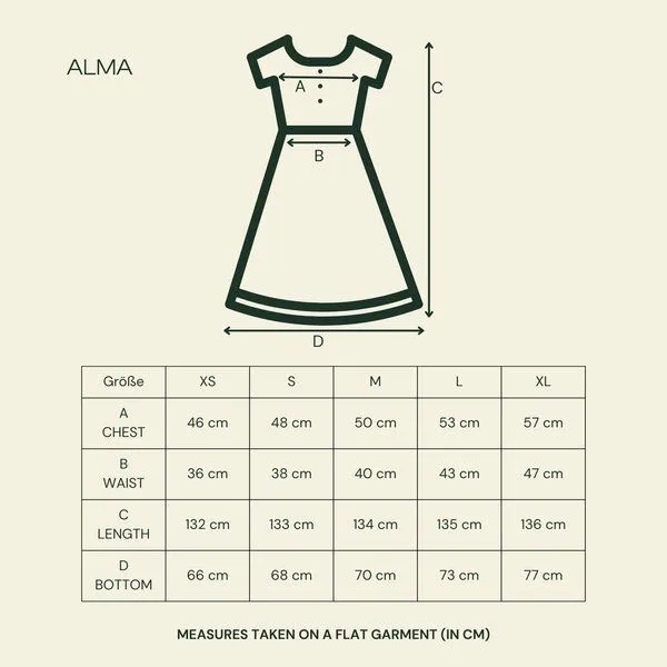 NORDLICHT NORDLICHT Musselin Kleid Alma Lang aus 100% Bio-Baumwolle, Grün (salbei), – Produktbild 4 von 4