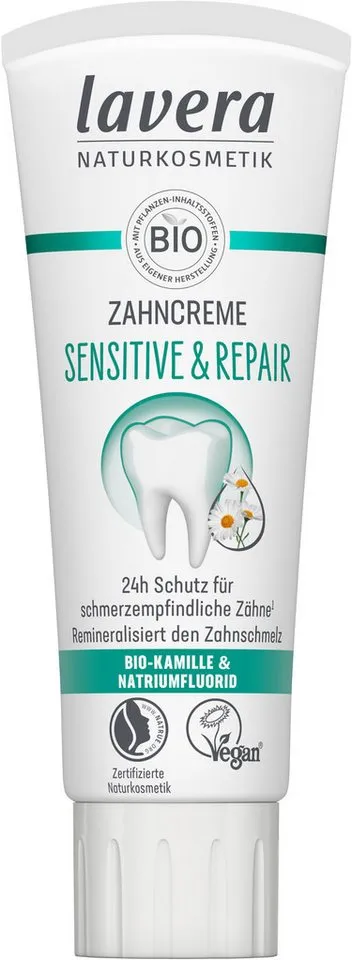 lavera lavera Basis Sensitive & Repair Zahncreme – Produktbild 3 von 5