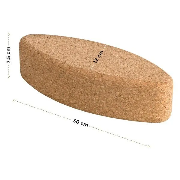 Kork-Deko Kork-Deko Yoga Block EGG - ovale Form | Klotz aus Kork – Produktbild 5 von 6