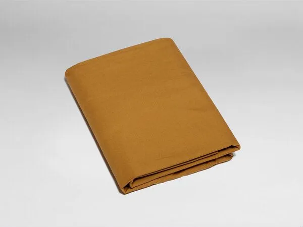 Yumeko Yumeko Kinderspannbettlaken Perkal, Ochre yellow, – Produktbild 1 von 3