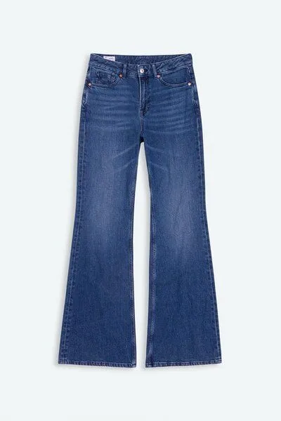 Kings Of Indigo Kings Of Indigo KUKIKO | COTTON FLEX MID BLUE, Blue, – Produktbild 3 von 3