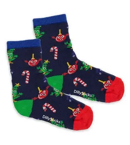 DillySocks DillySocks Kindersocken Lil Christmas Choir aus Biobaumwoll-Mix – Produktbild 1 von 1