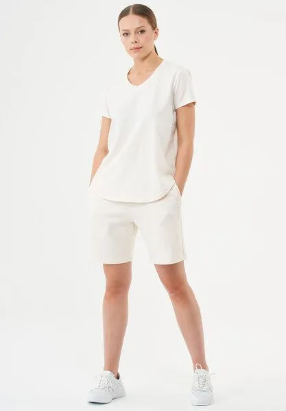 ORGANICATION ORGANICATION Damen ESSENTIALS-SHEYMA- Shorts aus Bio-Baumwolle, Off white, – Produktbild 2 von 4