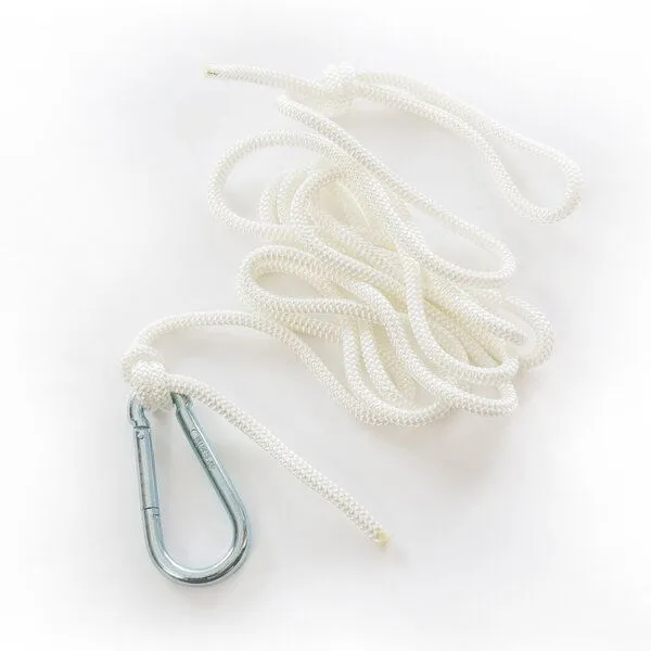 HängemattenGlück HängemattenGlück Cordinjo, 2,5m Seil & großer Karabiner für Hängematten – Produktbild 1 von 1