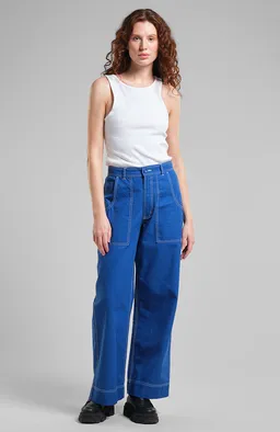 Dedicated DEDICATED Damen vegan Hose Vara Surf Blue – Produktbild 1 von 1