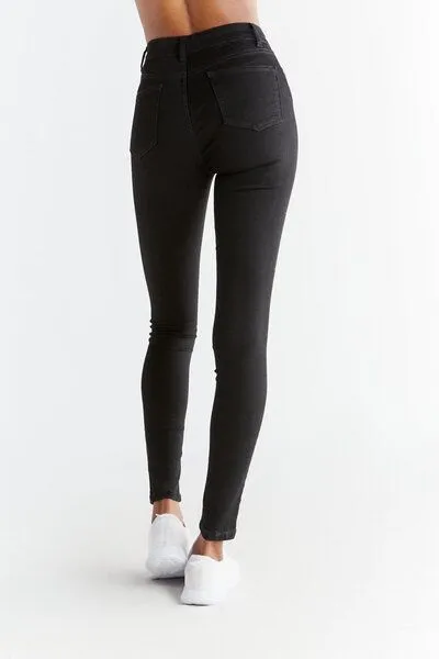 Evermind Evermind W's Skinny Fit-WD1015, Coal black, – Produktbild 5 von 5