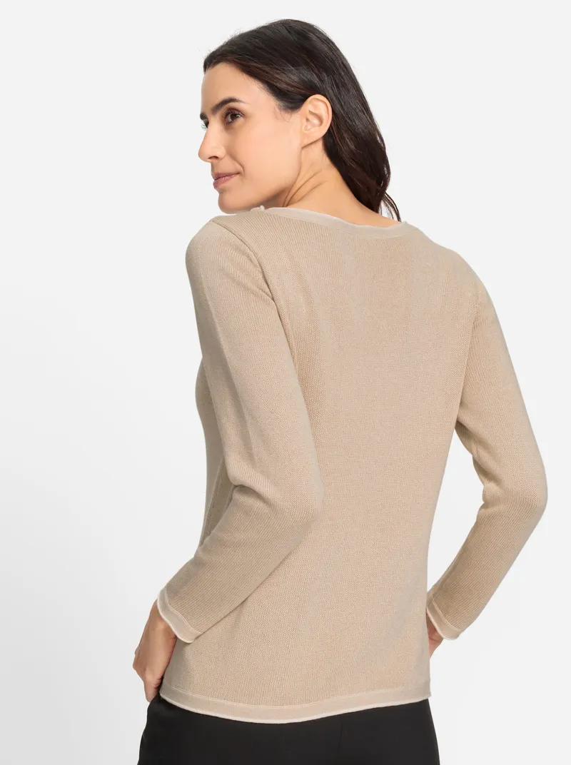 Witt Pullover elfenbein-beige-gemustert, Elfenbein-beige-gemustert, – Produktbild 2 von 2